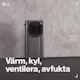 Portabel AC ELL Atmos 12000BTU 4-i-1 Funktion Kyla/Värme/Avfuktning/Ventilation