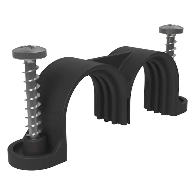 LK Systems Plastklammer Dubbel tomrör 25 mm