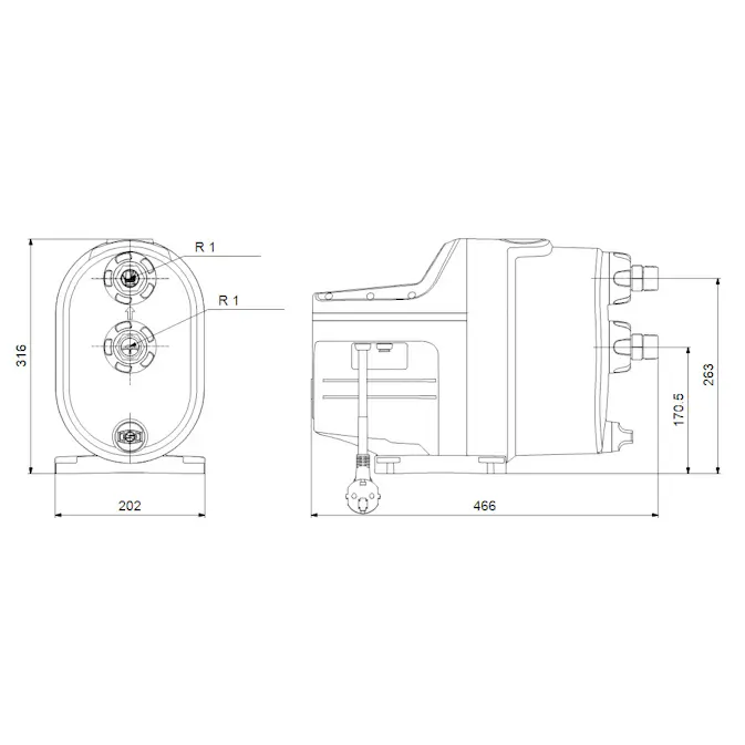 Grundfos Pumpautomat SCALA1 3-45