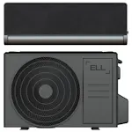 ELL Front Värme A++ 4,4kW SCOP 4,6 Snygg Design med utbytbart tyg Luftvärmepump