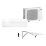 Mitsubishi Electric Hero 2.0 LN25 6,3kW Värme SCOP 5,2 Paket med Värmepumpstak Luftvärmepump