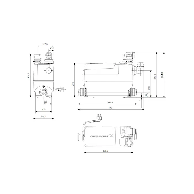 Grundfos Avloppspump Sololift2 C-3