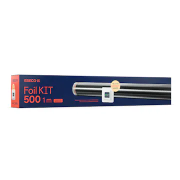 Kompletteringssats Golvvärmefolie Ebeco Foil Kit 500 10 m2 för Trä- och Laminatgolv 1 m
