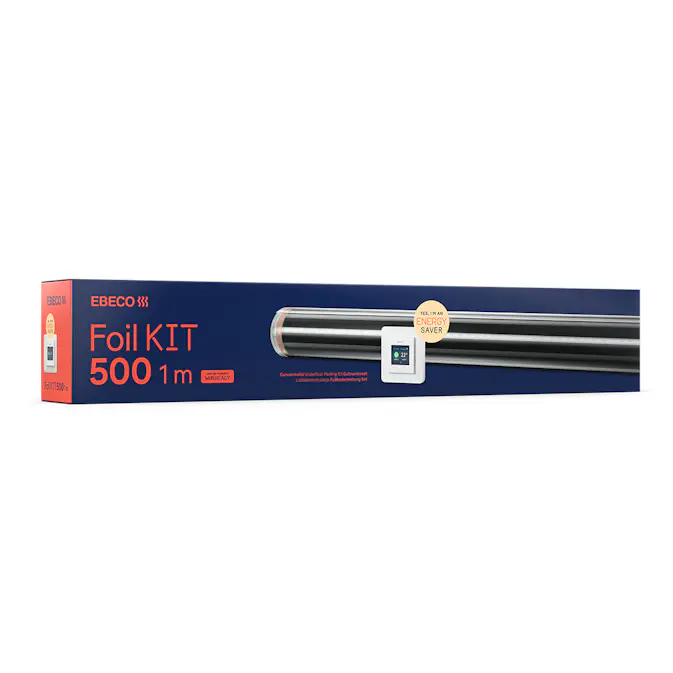 Kompletteringssats Golvvärmefolie Ebeco Foil Kit 500 10 m2 för Trä- och Laminatgolv 1 m