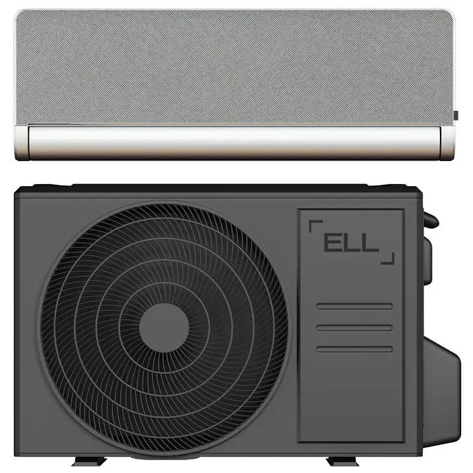 ELL Front Värme A++ 4,4kW SCOP 4,6 Snygg Design med utbytbart tyg Luftvärmepump