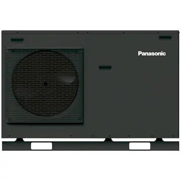 Panasonic Aquarea High Performance J-Gen WH-MDC09J3E5-1 Antracitgrå 9kW Med inbyggd elpatron 3kW Luft-vattenvärmepump Monoblock