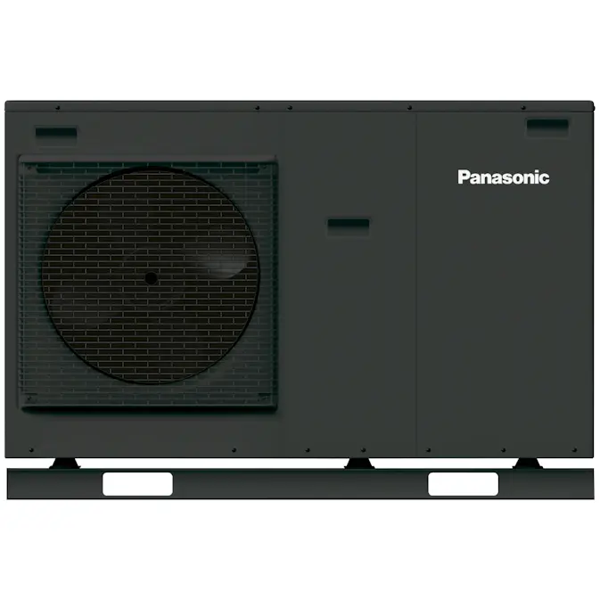 Panasonic Aquarea High Performance J-Gen WH-MDC09J3E5-1 Antracitgrå 9kW Med inbyggd elpatron 3kW Luft-vattenvärmepump Monoblock