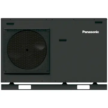 Panasonic Aquarea High Performance J-Gen WH-MDC07J3E5-1 Antracitgrå 7kW Med inbyggd elpatron 3kW Luft-vattenvärmepump Monoblock