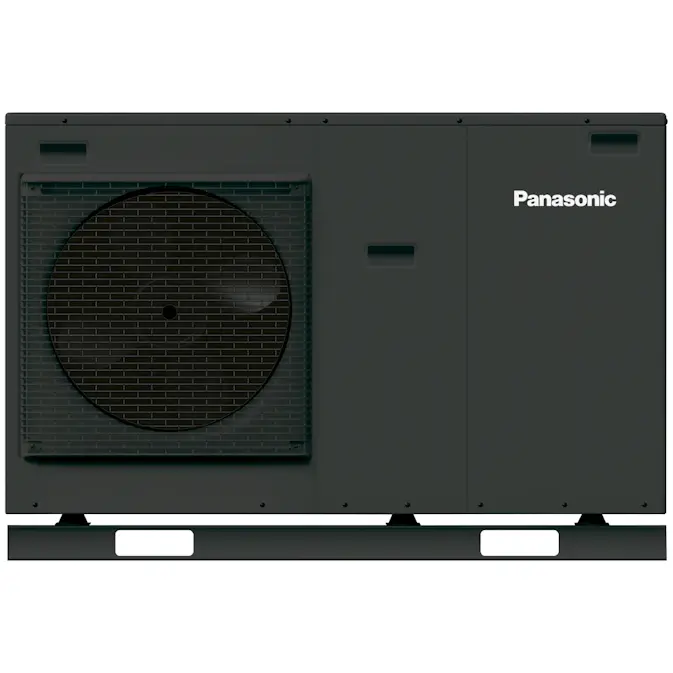 Panasonic Aquarea High Performance J-Gen WH-MDC07J3E5-1 Antracitgrå 7kW Med inbyggd elpatron 3kW Luft-vattenvärmepump Monoblock