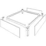 Mitsubishi Electric S-E-NG-250 Förhöjningssockel