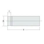 Kaminexperten 1000 mm Svart 120 Rökrör