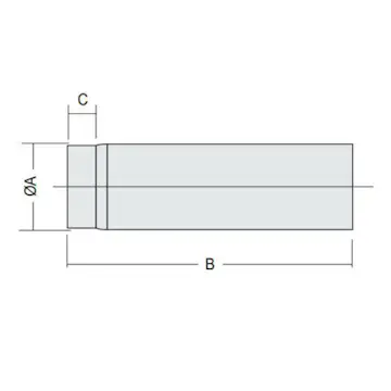 Kaminexperten 1000 mm Svart 120 Rökrör