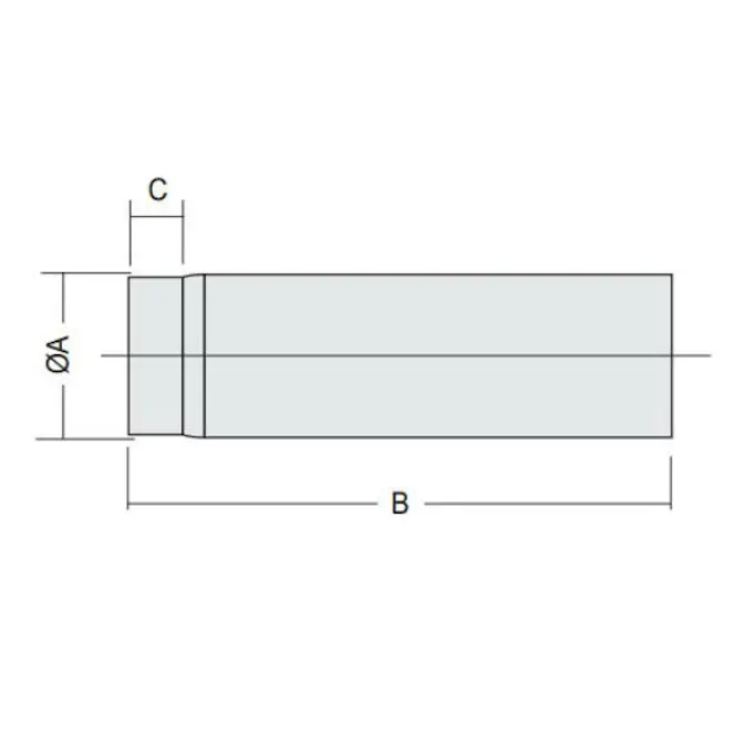 Kaminexperten 1000 mm Svart 120 Rökrör