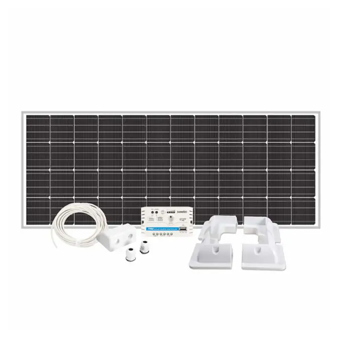 Solcellspaket 120W Husvagn & Husbil Hörn