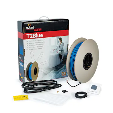 Golvvärmekabel Raychem T2Blå-10 med SENZ WIFI-termostat