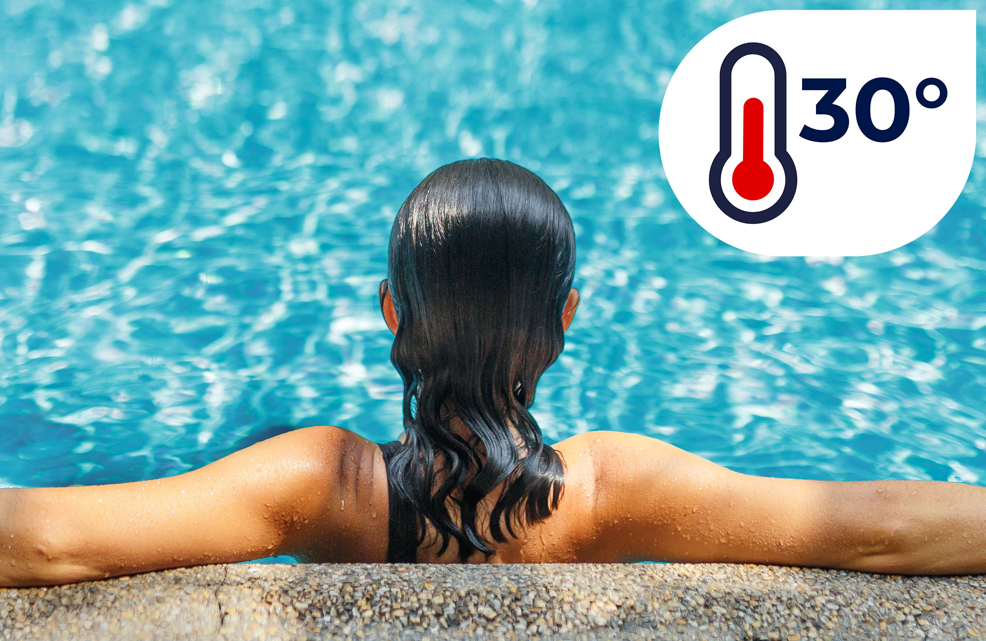 Om du planerar att ta det lugnt i poolen kan du behöva höja temperaturen i vattnet för att det inte ska kännas kallt.