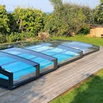 Gullberg & Jansson Leia 4x8 med sarg 4 sektioner Pooltak