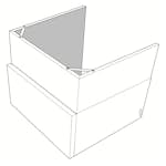 Nibe 395-645 mm Överskåp