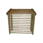 Skydd Grøntklima för Värmepump Utedel Trä Stort