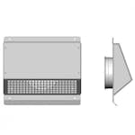 Acetec VDP180 för reg/våtluft Väggdon