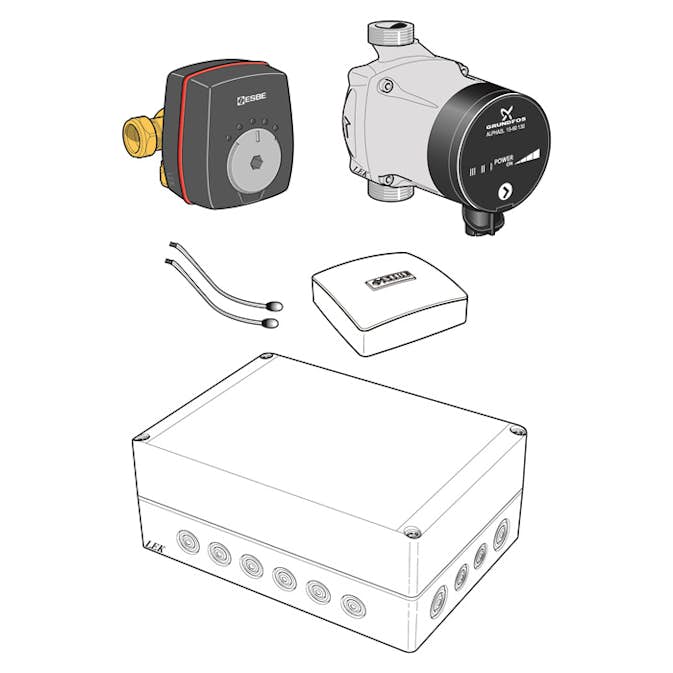 Nibe ECS 41 Shuntgrupp