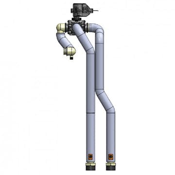 Panasonic för 2-zoner 3-vägsventil