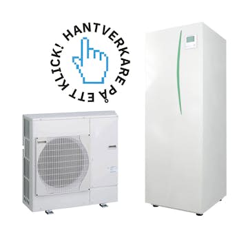 Standardinstallation Luft-vattenvärmepump utan ROT