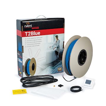 Golvvärmekabel Raychem T2Blå-10 med SENZ WIFI-termostat