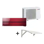 Mitsubishi Electric Hero 2.0 LN25 6,3kW Värme SCOP 5,2 Paket med Värmepumpstak Luftvärmepump