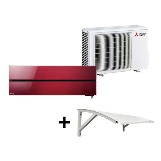 Mitsubishi Electric Hero 2.0 LN25 6,3kW Värme SCOP 5,2 Paket med Värmepumpstak Luftvärmepump