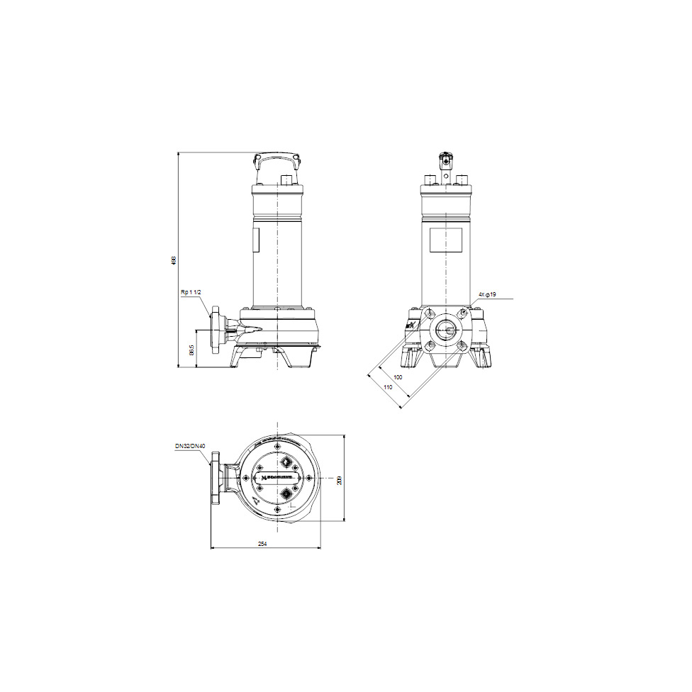 Grundfos Avloppspump Unilift APG.40.10.A3