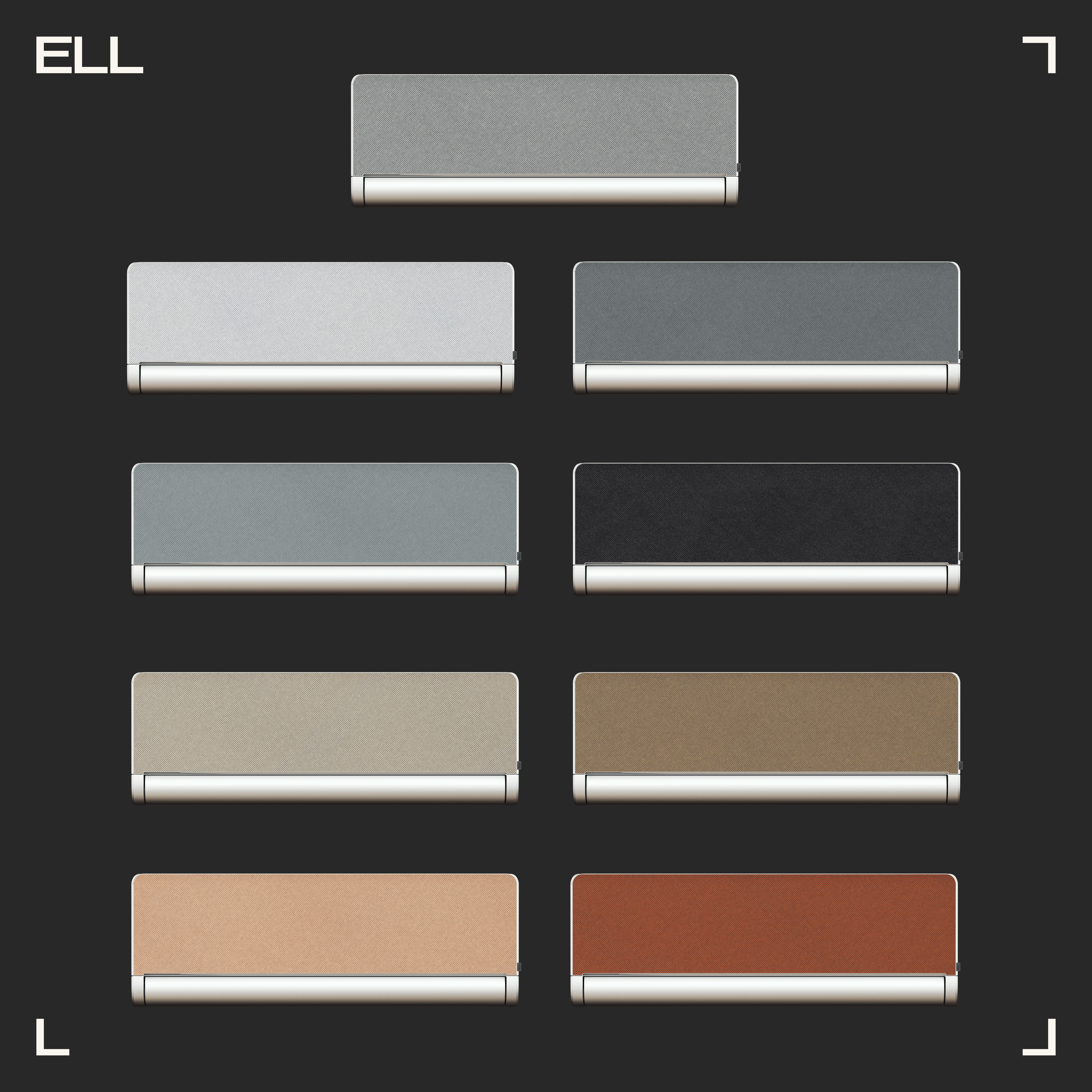 ELL Front Värme A++ 4,4kW SCOP 4,6 Snygg Design med utbytbart tyg Luftvärmepump
