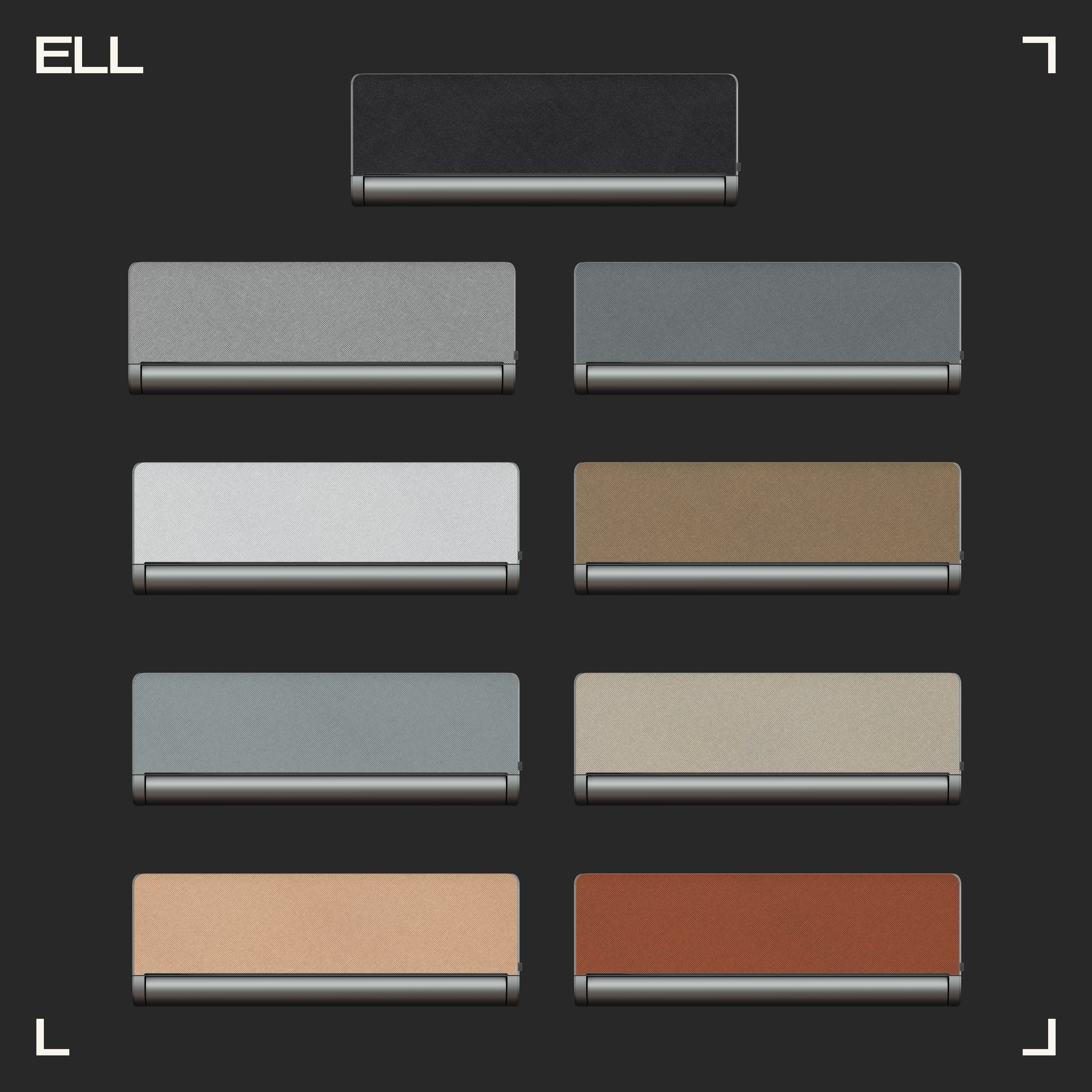 ELL Front Värme A++ 4,4kW SCOP 4,6 Snygg Design med utbytbart tyg Luftvärmepump