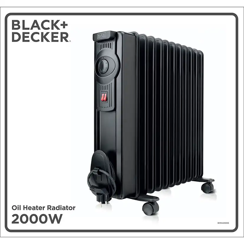 Oljefyllt element Black+Decker 2000W