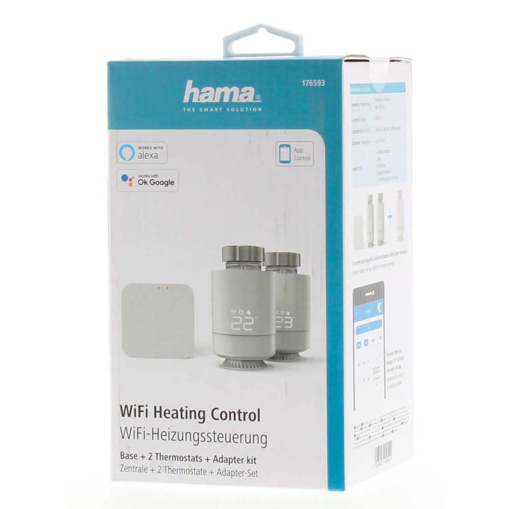 Elementtermostat Hama WiFi Smart Central Styrning 2-pack