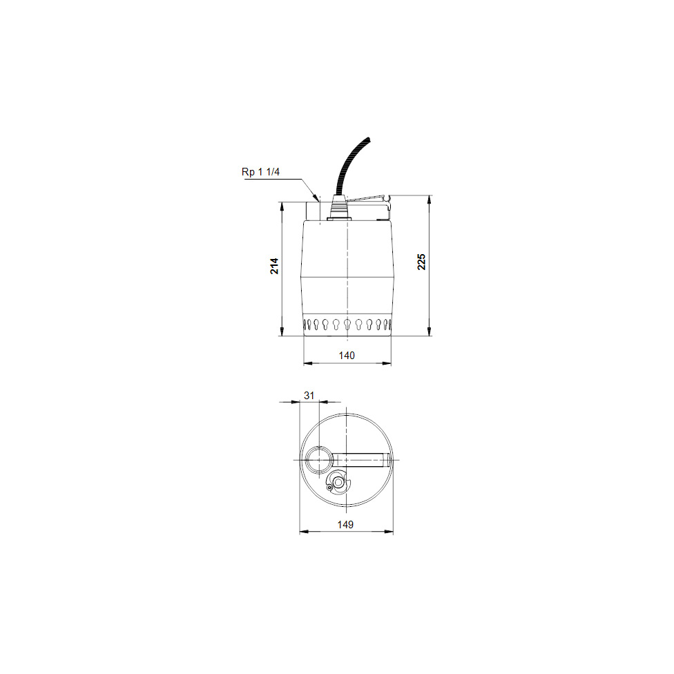 Grundfos Grundvattenspump Unilift KP.250.M.1