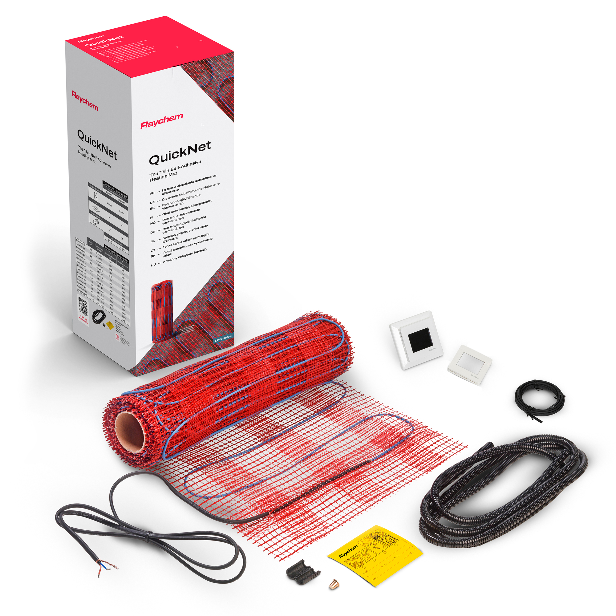 GOLVVÄRMEMATTA 1.0M2-160W TERM R-QN-P-1.0M2/SENZ-WIFI 1 m2