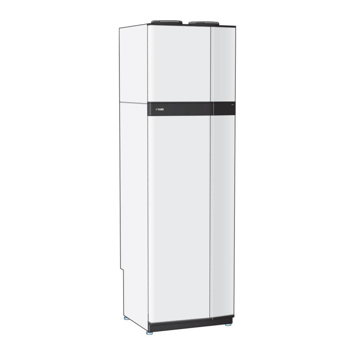 Nibe S735C Koppar Inverterstyrd Värme 6kW A+++ Med Inbyggd Kyla Frånluftsvärmepump