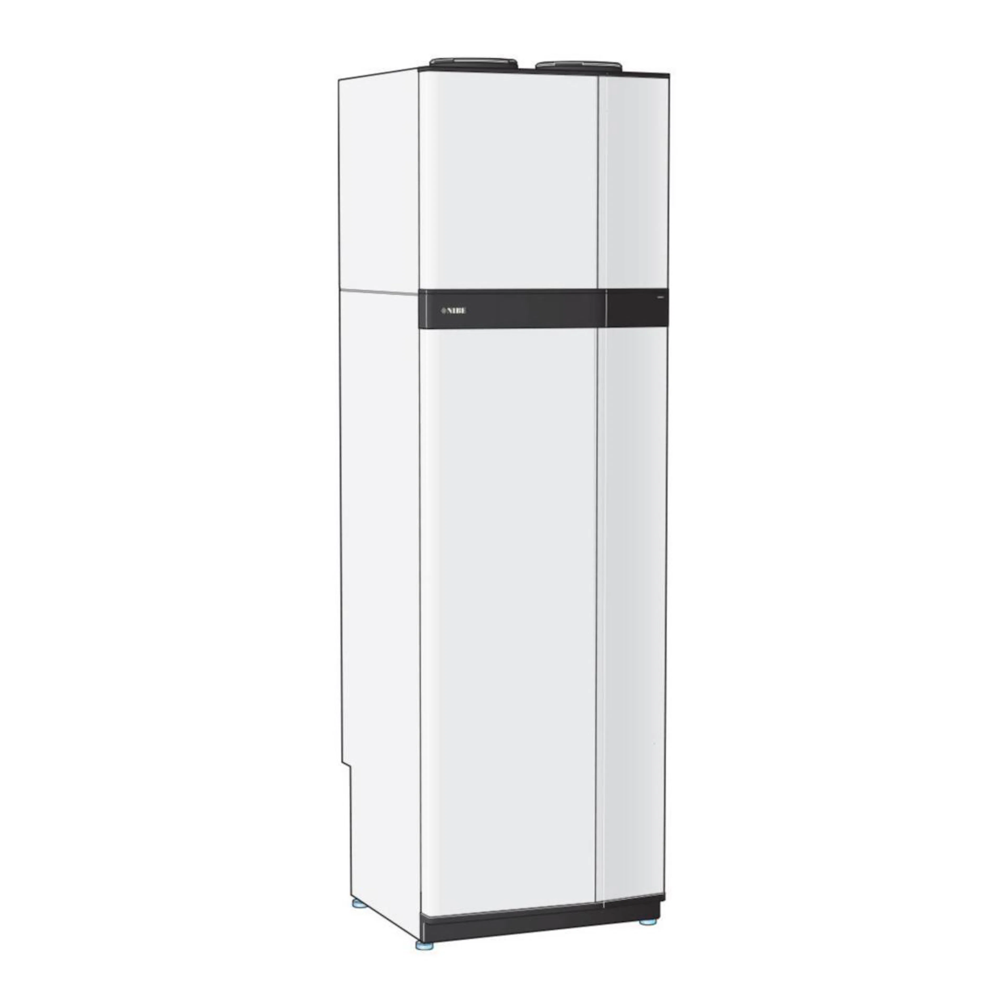 Nibe S735C Koppar Inverterstyrd Värme 6kW A+++ Med Inbyggd Kyla Frånluftsvärmepump