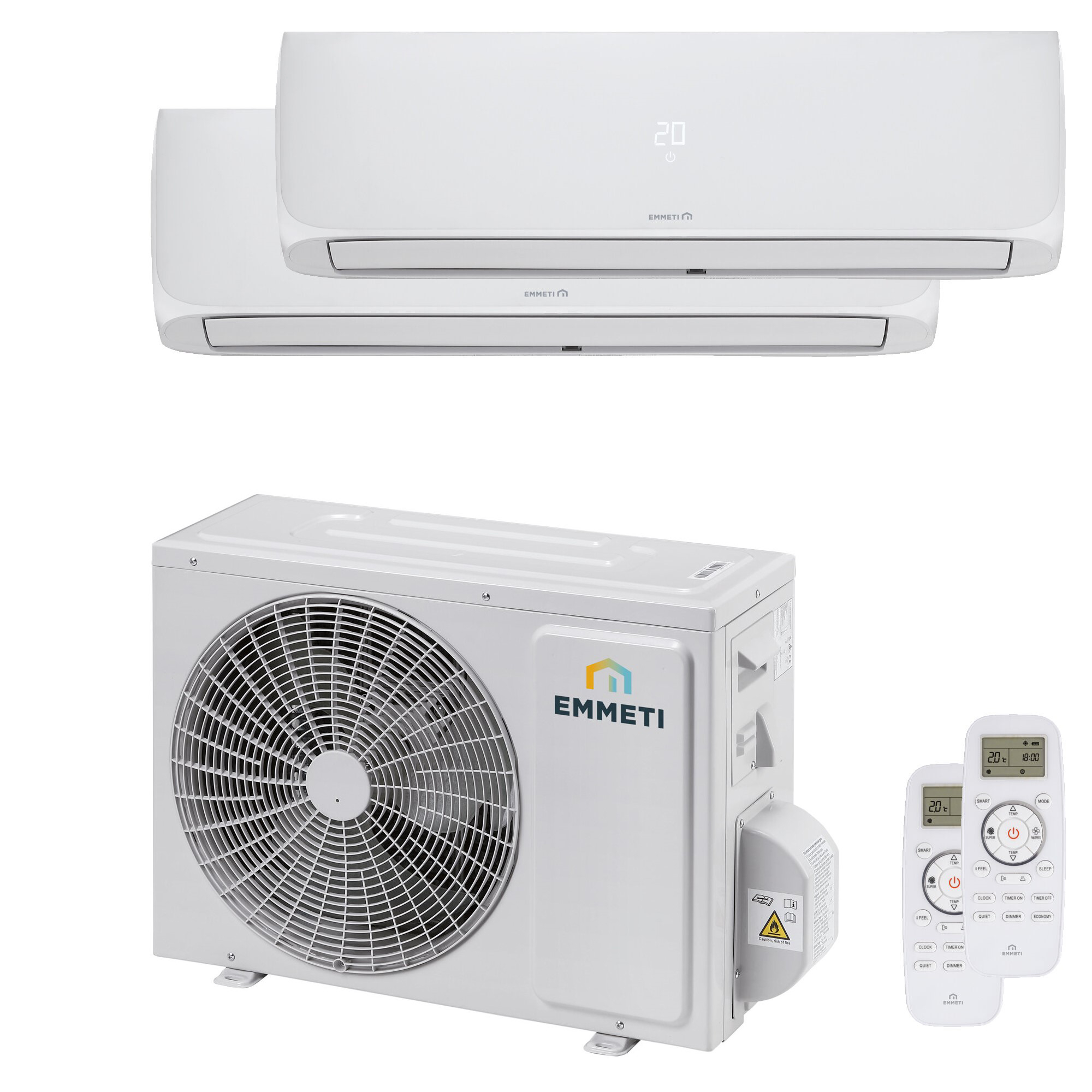 Emmeti Dual X-REVO-1824D Luftvärmepump