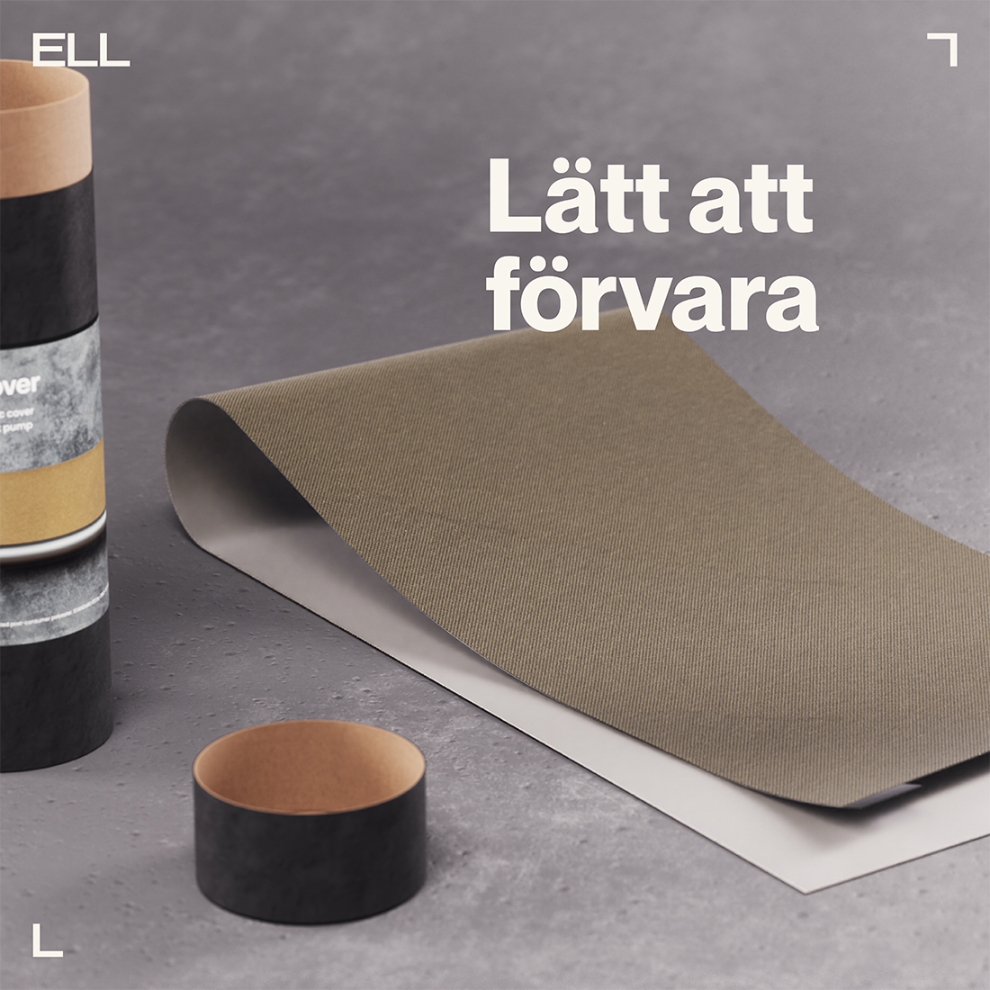Tygfront ELL till Luftvärmepump Front