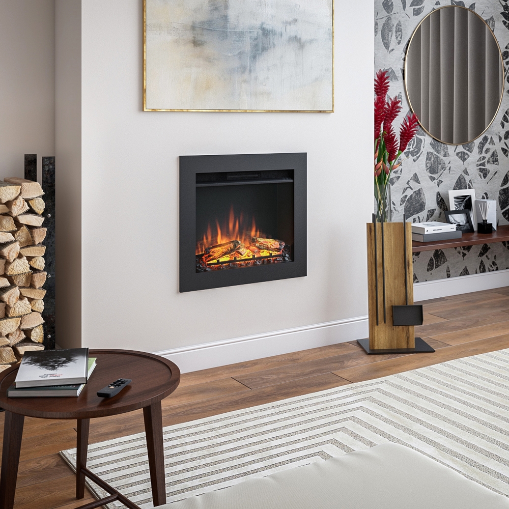 Tagu Powerflame Electric Fire Inbyggnadsbar Elektrisk Kamin