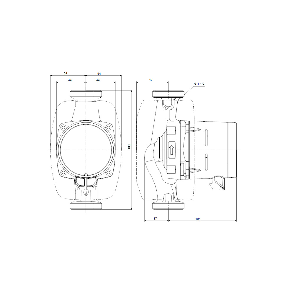 Grundfos Tappvarmvattenpump Alpha2 N