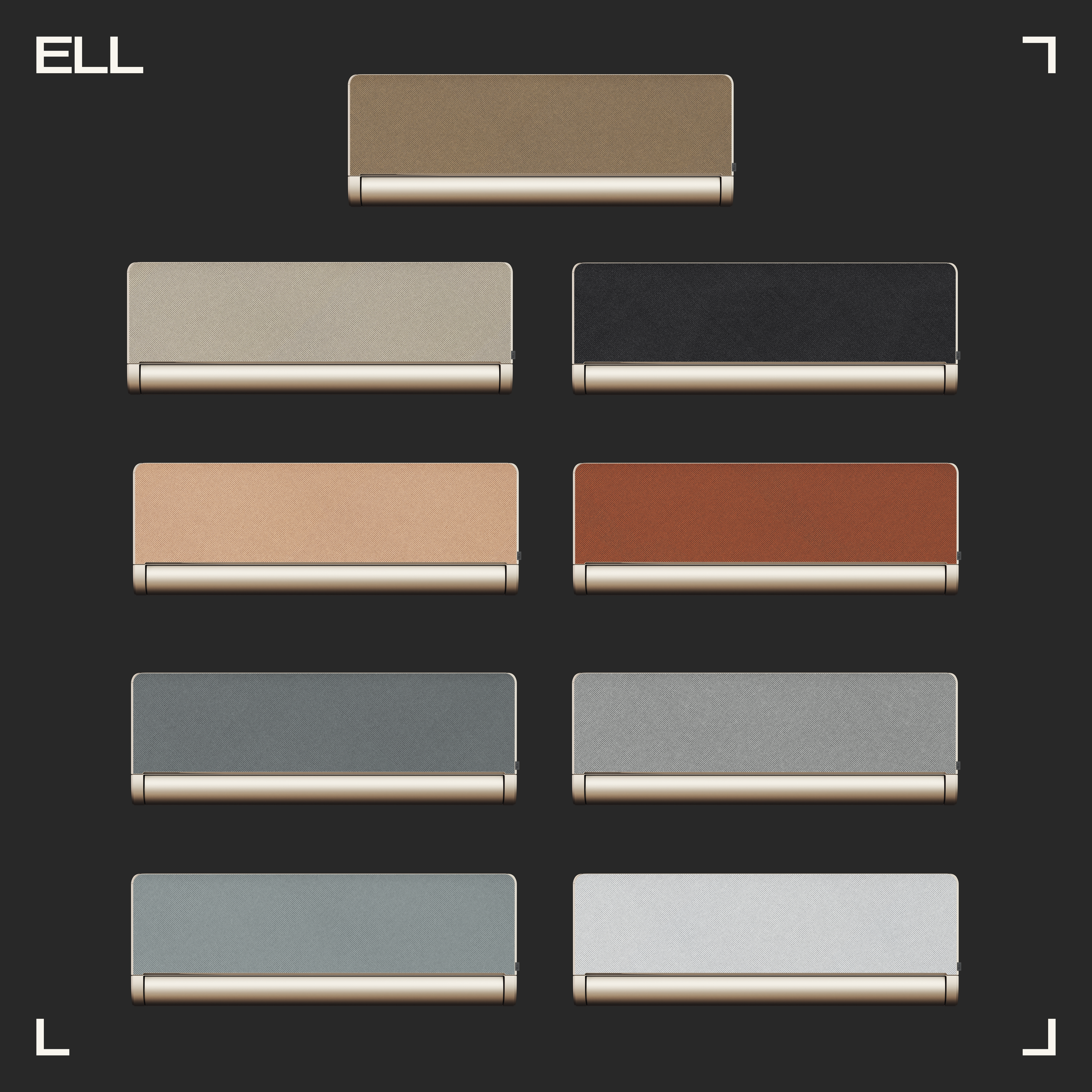 ELL Front Värme A++ 4,4kW SCOP 4,6 Snygg Design med utbytbart tyg Luftvärmepump