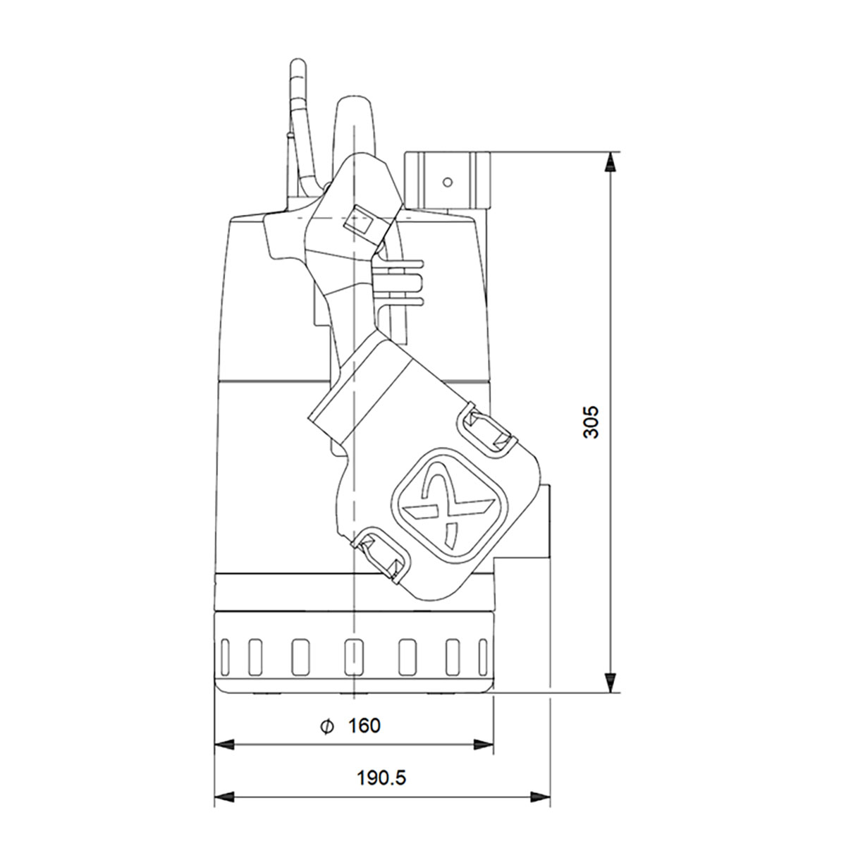 Grundfos Avloppspump Unilift CC7 - A1 CS