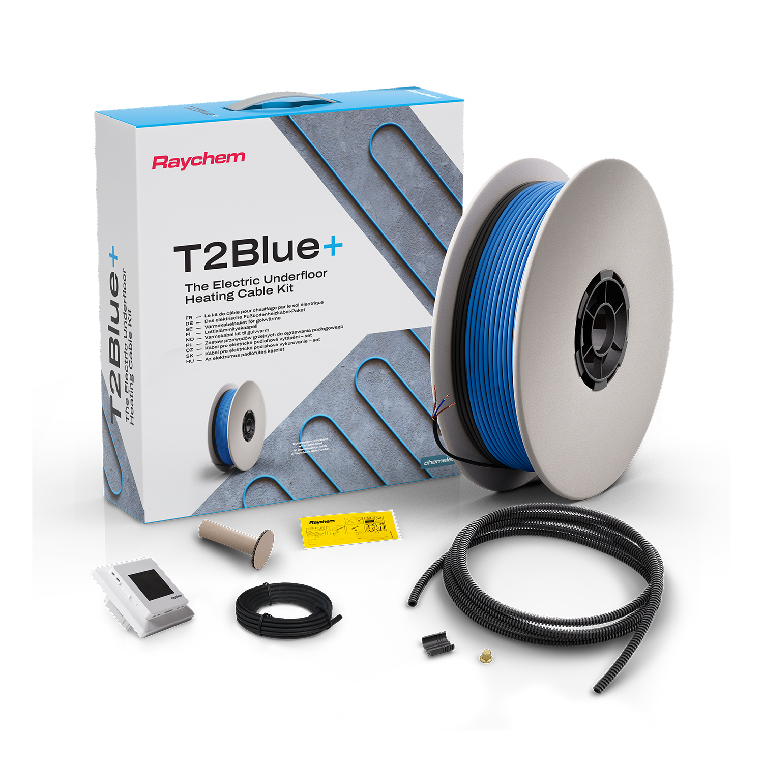 Golvvärmekabel Raychem T2Blue+ 7 W/m Med SENZ WIFI-Termostat
