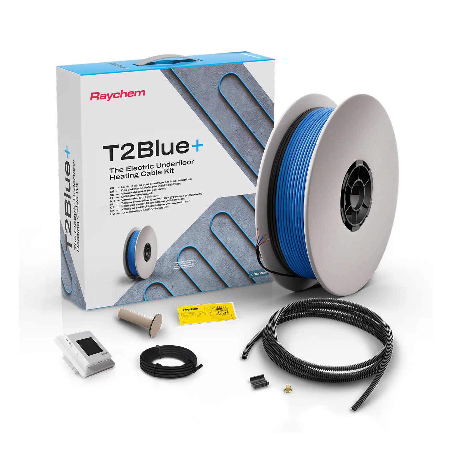 Golvvärmekabel Raychem T2Blue+ 7 W/m Med SENZ WIFI-Termostat