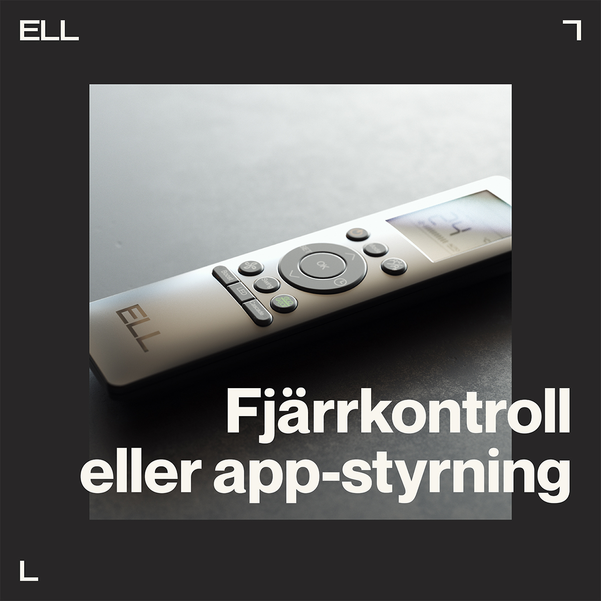 ELL Front Silver Luftvärmepump