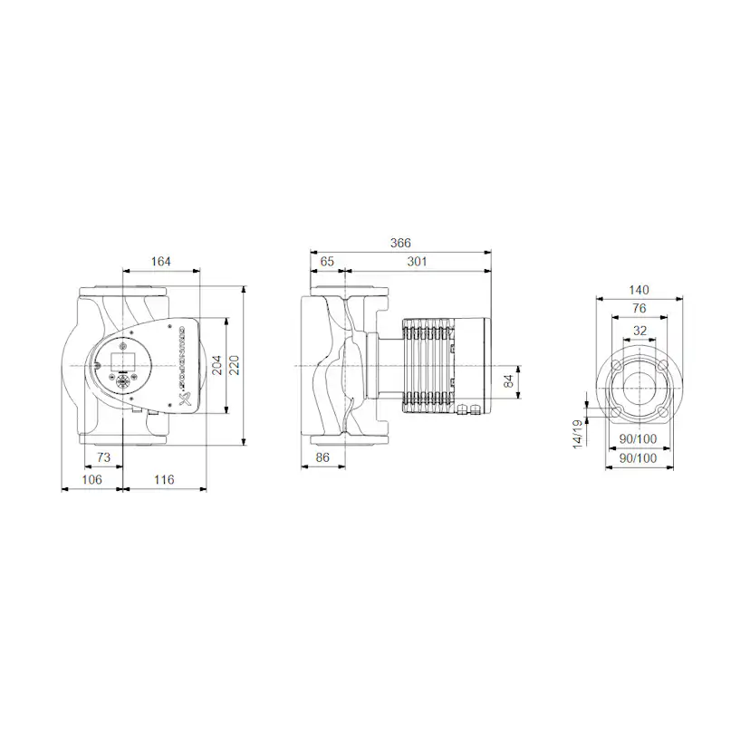 Grundfos Cirkulationspump Magna3 F