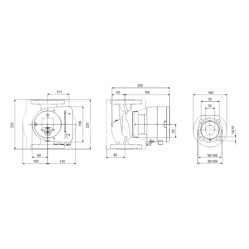 Grundfos Cirkulationspump Magna3 F